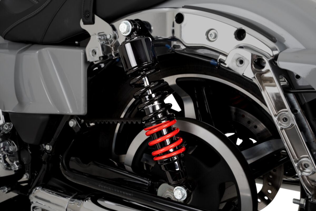 BURLY BRAND Amortisseurs Stiletto 13"Touring à partir de 2000 - Noir