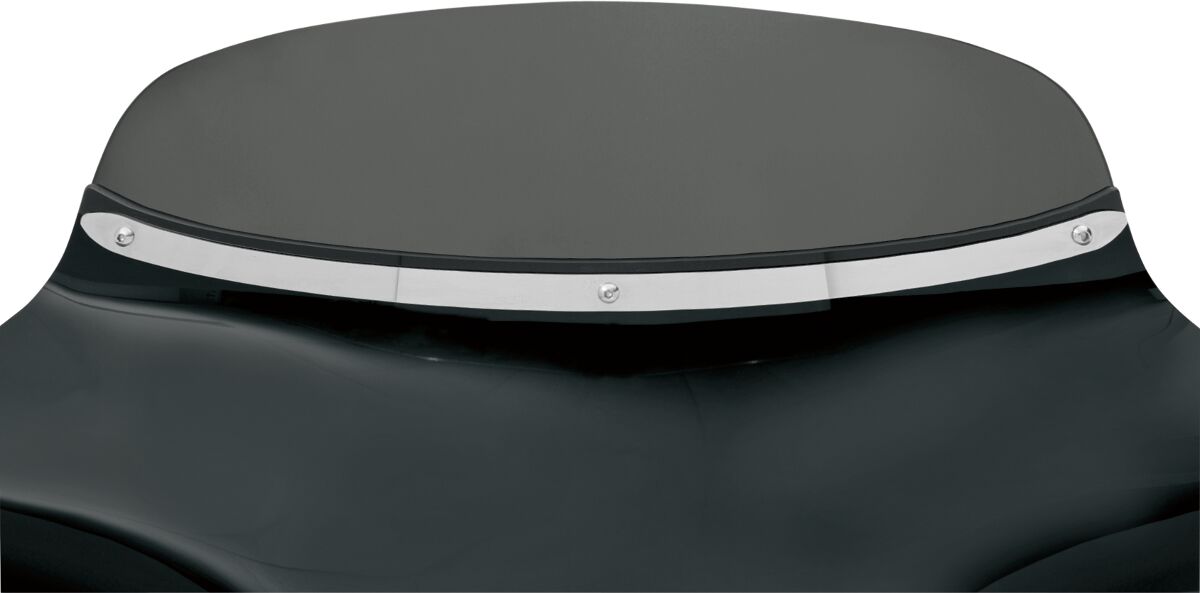 MEMPHIS SHADES Moulure de pare-brise Batwing rainurée en acier inoxydable