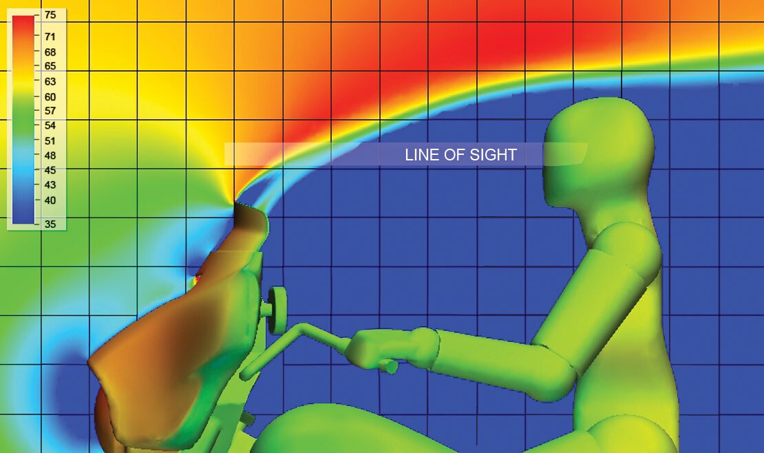 MEMPHIS SHADES Bulle de remplacement Spoiler pour carénages d'origine