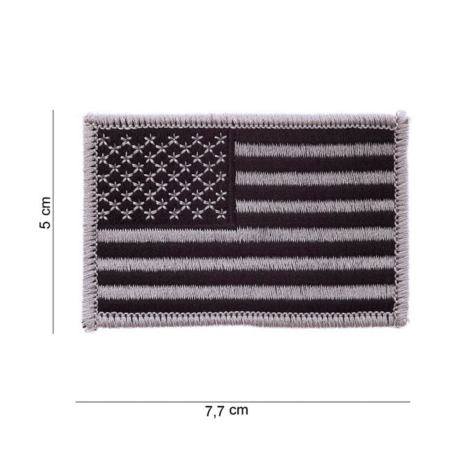PATCH DRAPEAU USA SILVER