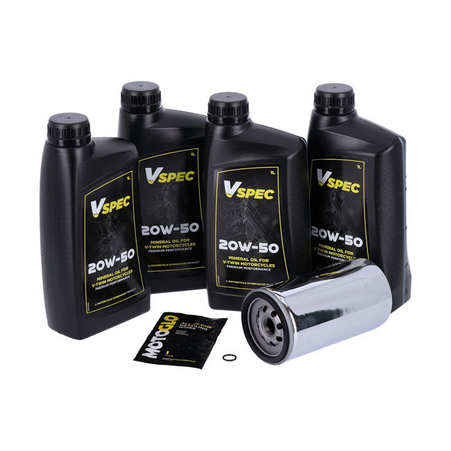 DYNA 91-98 AVEC LONG FILTRE A HUILE - 20W50 SYNTHETIC / MINERAL - KIT VIDANGE MOTEUR