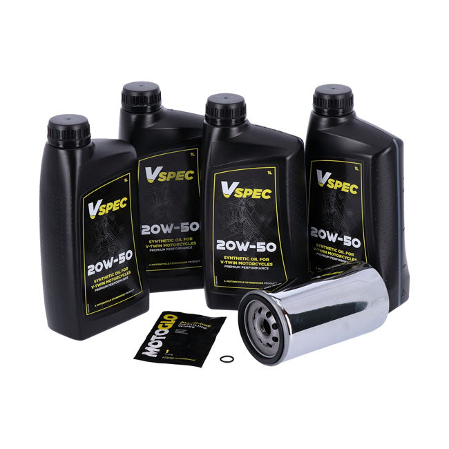 DYNA 91-98 AVEC LONG FILTRE A HUILE - 20W50 SYNTHETIC / MINERAL - KIT VIDANGE MOTEUR
