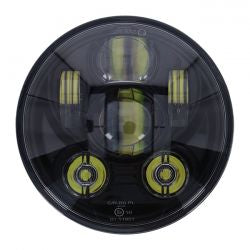 MCS - phare led homologué - 5 3/4" - black