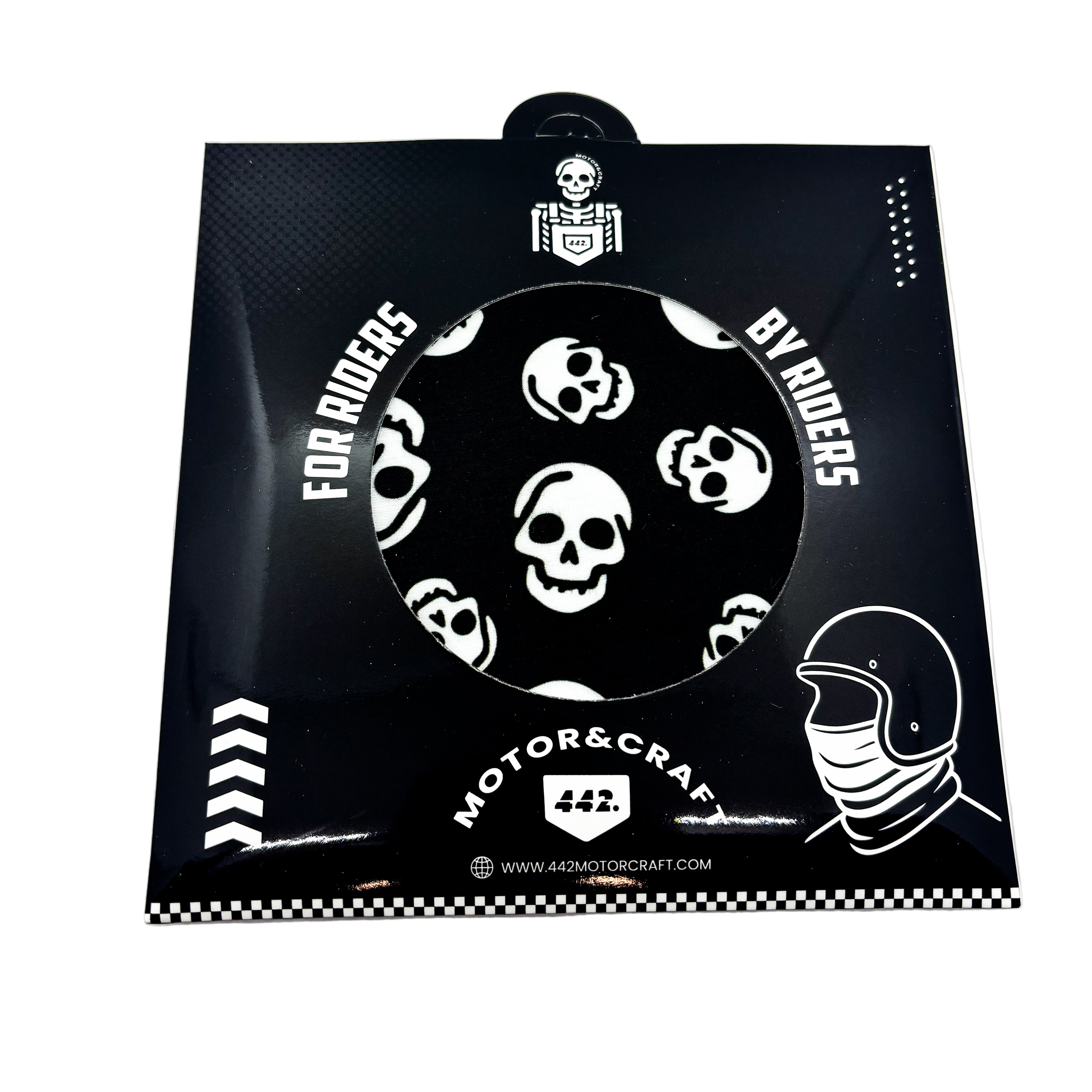 442 - tour de cou - tête de mort