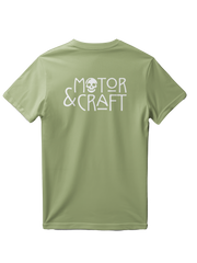 T-shirt 442 "motor & craft" vert tilleul