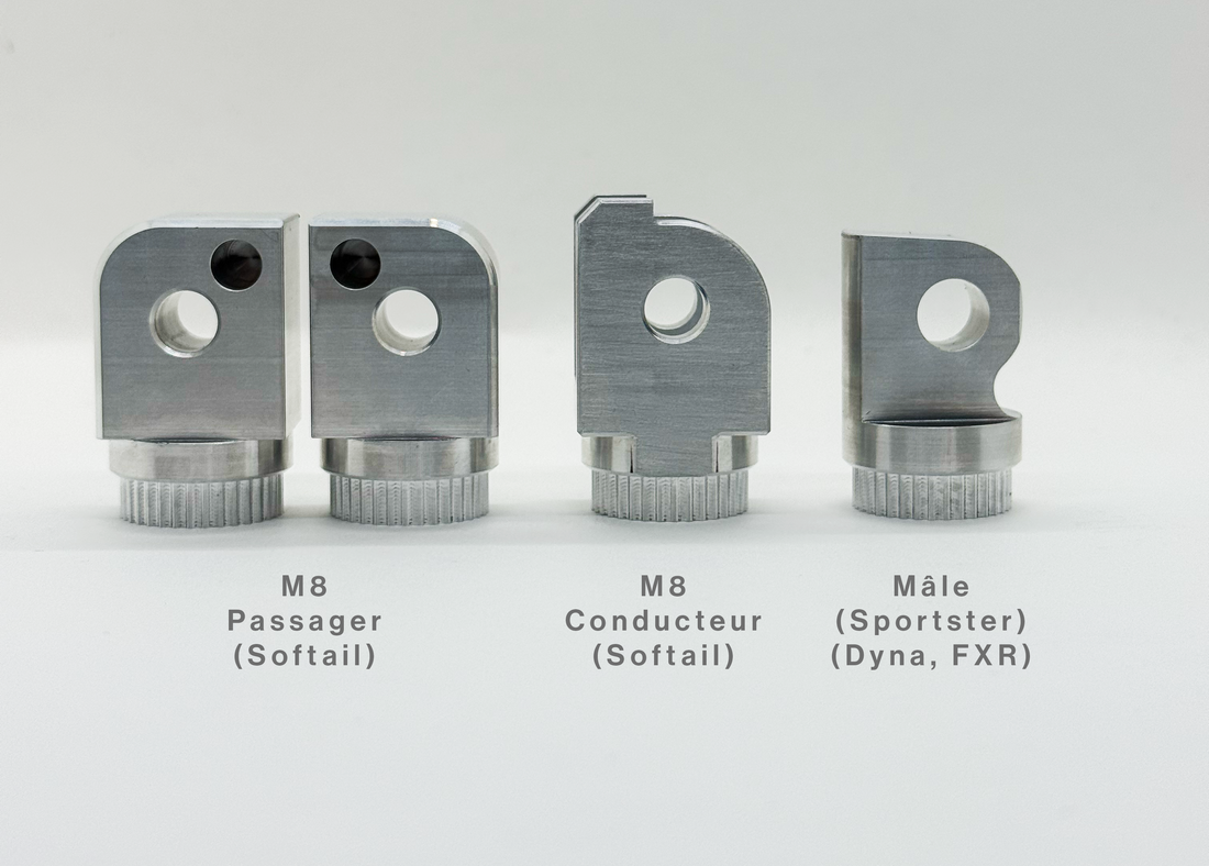 Choisir la bonne fixation pour ses repose-pieds Harley-Davidson.