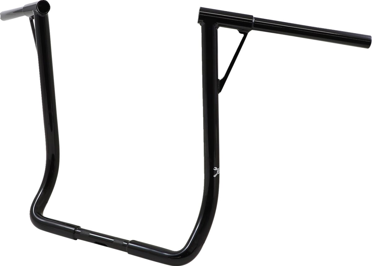 BURLY BRAND Guidon Louie Ape Hanger - 19 pouces - Noir