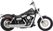 VANCE & HINES - Echappements Big shot staggered 2 en 2 - Dyna 06-09 - Chrome