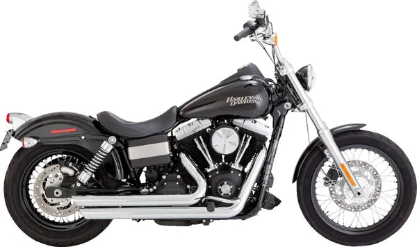 VANCE & HINES - Echappements Big shot staggered 2 en 2 - Dyna 06-09 - Chrome