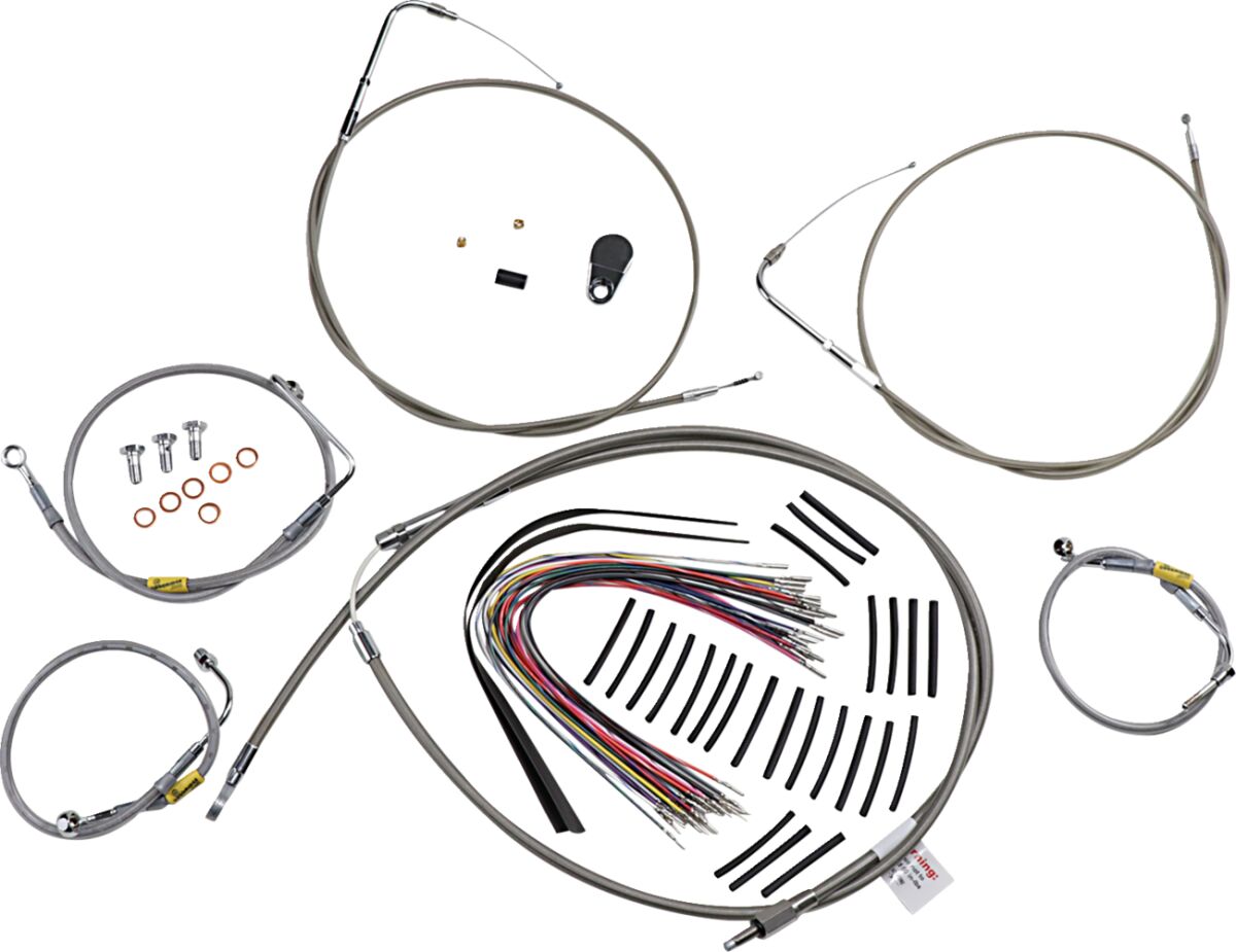 BURLY BRAND Kit de commande pour motos touring avec guidons Bagger