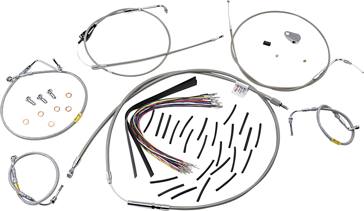 BURLY BRAND Kit de commande pour motos touring avec guidons Bagger