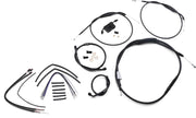 BURLY BRAND Kit câble de guidon et durite de frein rallongés pour Sportster avec ABS
