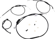 BURLY BRAND Kit câble de guidon et durite de frein rallongés pour Sportster avec ABS