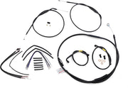 BURLY BRAND Kit de câble de commande/durite de frein pour guidons Wide Glide Gorilla