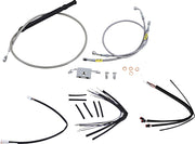 BURLY BRAND Kit câble de guidon et durite de frein pour guidons Burly Ape