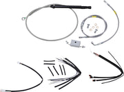 BURLY BRAND Kit câble de guidon et durite de frein pour guidons Burly Ape