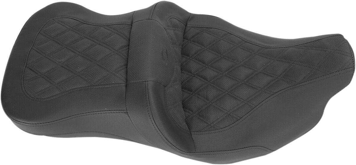 SADDLEMEN Selle chauffante Roadsofa à surpiqûres losange