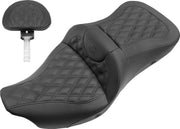 SADDLEMEN Selle chauffante Roadsofa à surpiqûres losange