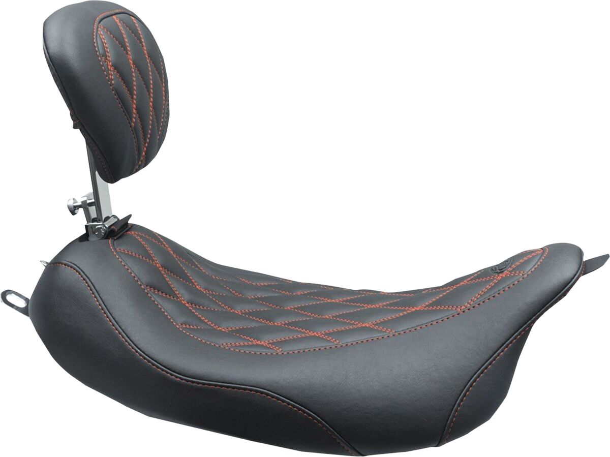 MUSTANG Selle solo Wide Tripper™ avec dossier pilote amovible