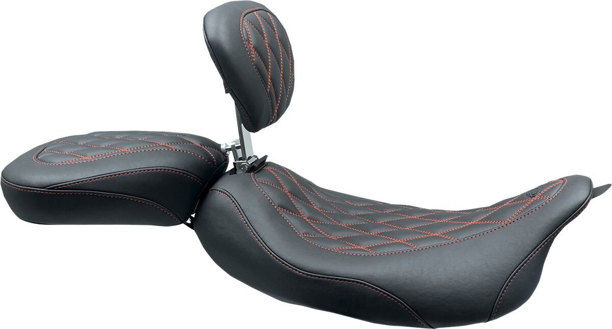 MUSTANG Selle solo Wide Tripper™ avec dossier pilote amovible