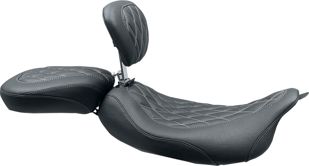 MUSTANG Selle solo Wide Tripper™ avec dossier pilote amovible