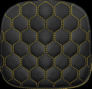 SADDLEMEN Pouf de sissy bar avec motif nid d’abeille