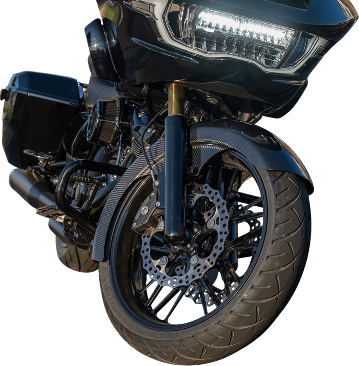 ARLEN NESS Garde-boue avant Fat Wrapper en fibre de carbone 21"