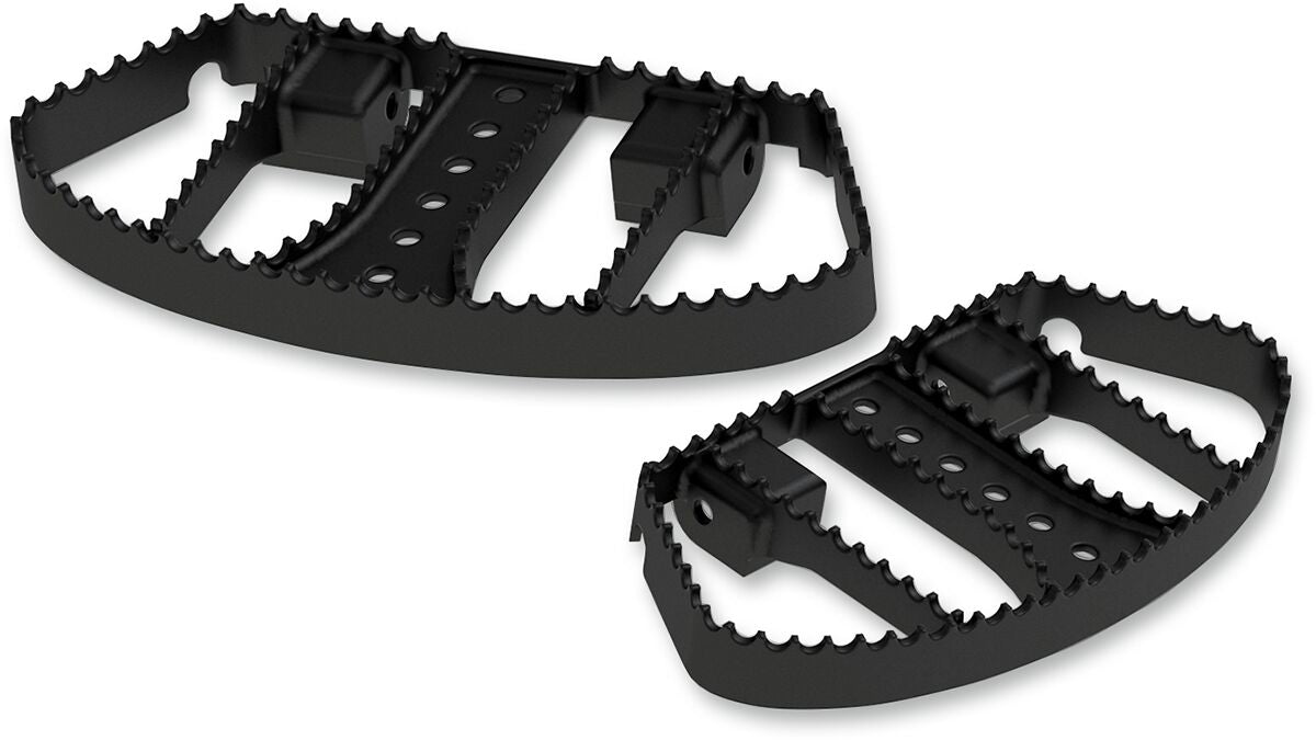 BURLY BRAND Platines repose-pieds pilote et passager style MX