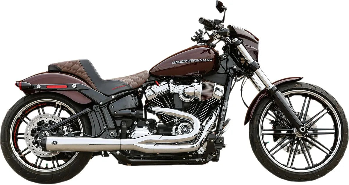 S&S - Echappement Superstreet 2 en 1 - Softail M8 18+ FLFB / FLFBS / FXBRS / FXDRS - chrome / noir