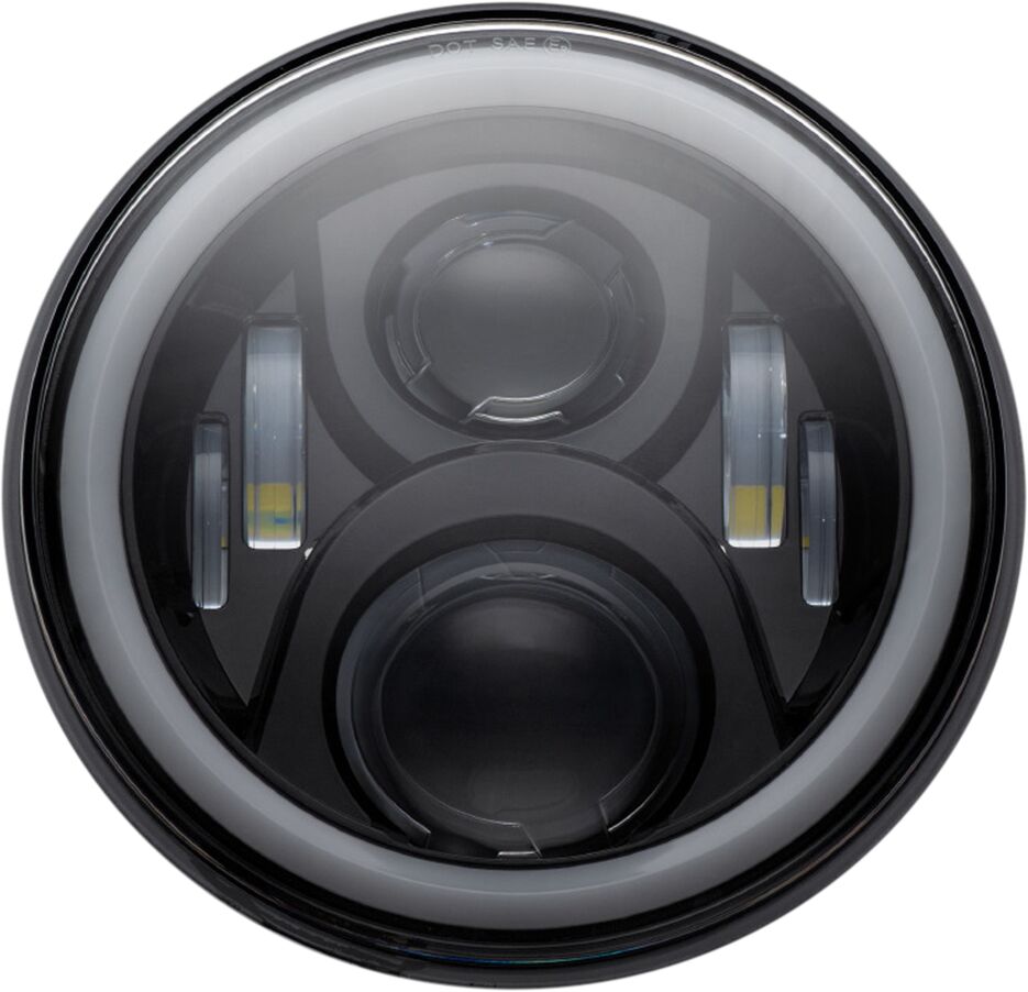 CUSTOM DYNAMICS 7" LED Halo Phare(s) with Mounting Anneau(x)