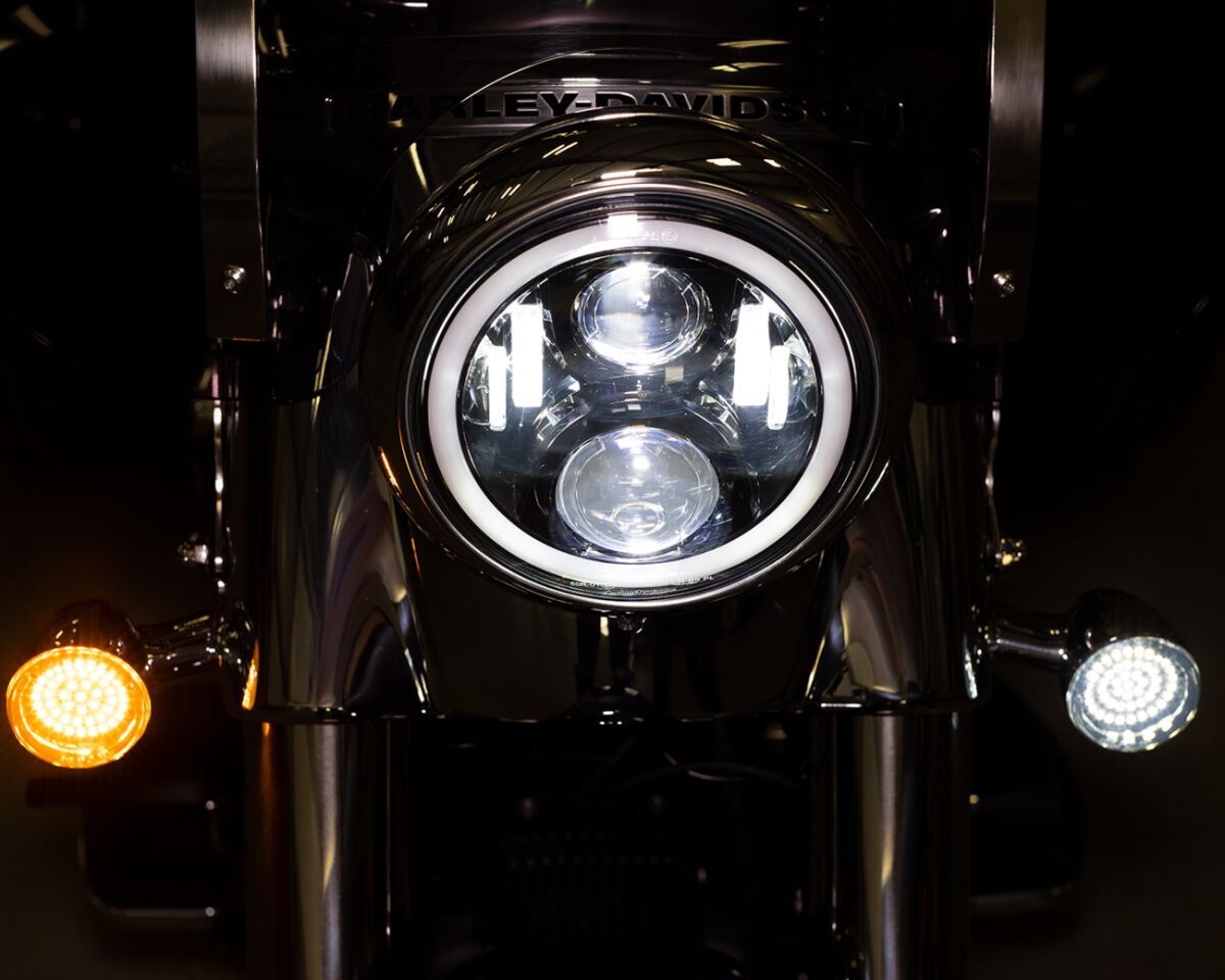 CUSTOM DYNAMICS 7" Halo Phare(s) with Touring Adaptateur