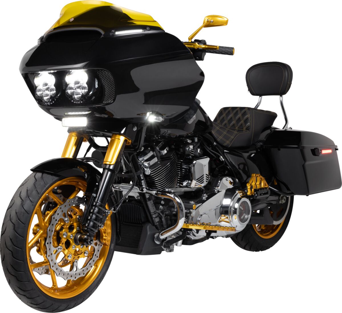CUSTOM DYNAMICS Yellow High Power LED Driving Light Bar