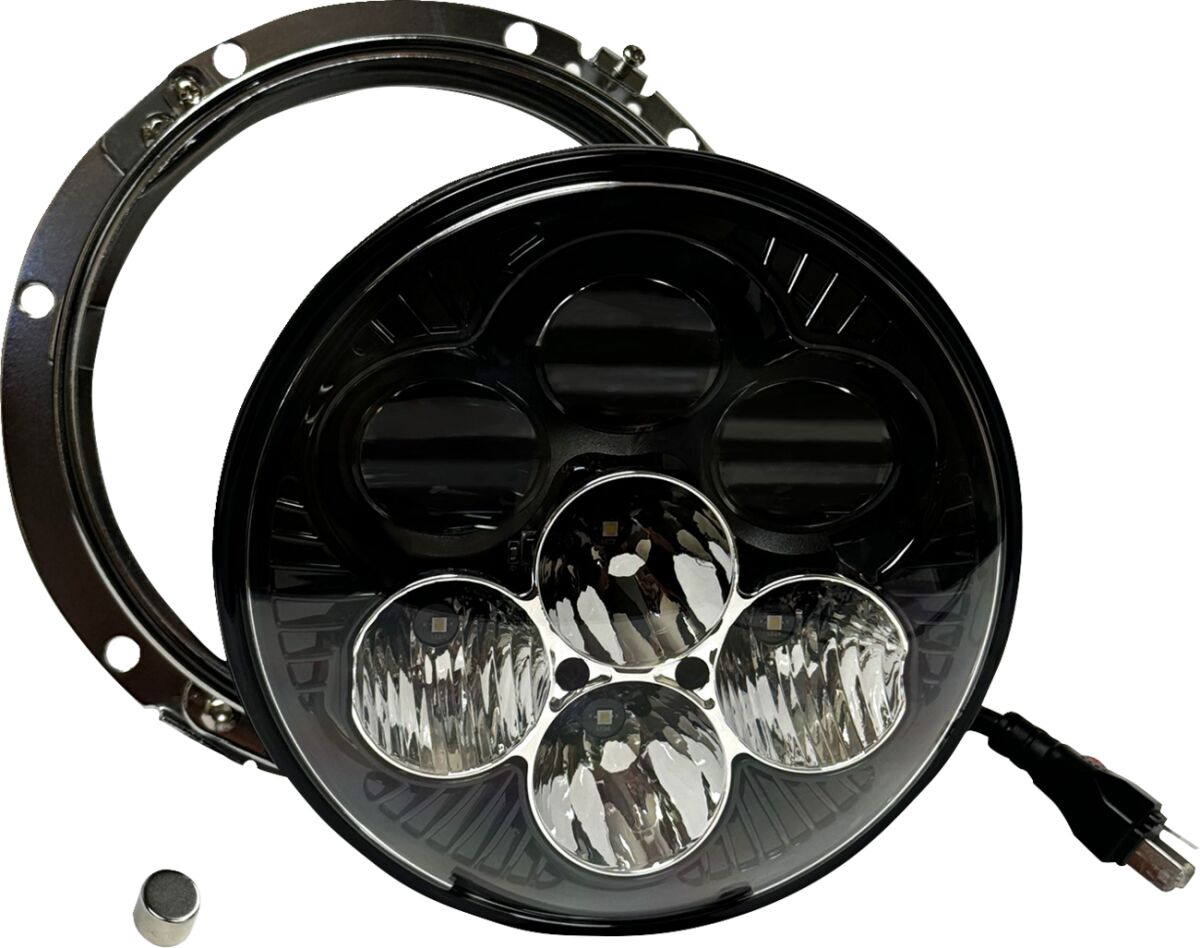 CUSTOM DYNAMICS Shark Demon™ 7” Phare(s) à LED with Backlight