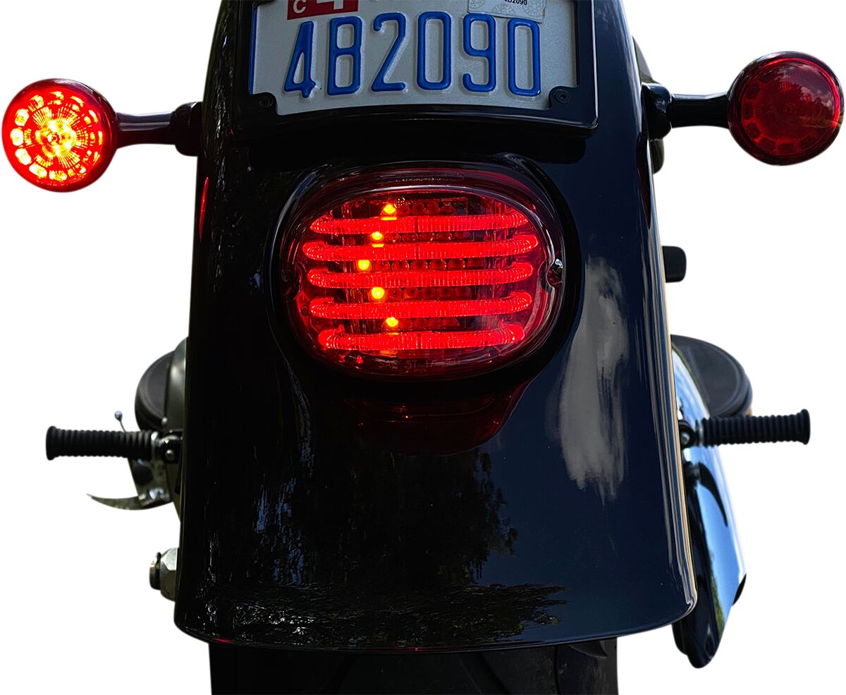 CUSTOM DYNAMICS ProBEAM Integrated Low Profile Feu(x) arrière à LED with Auxiliary Clignotant(s)