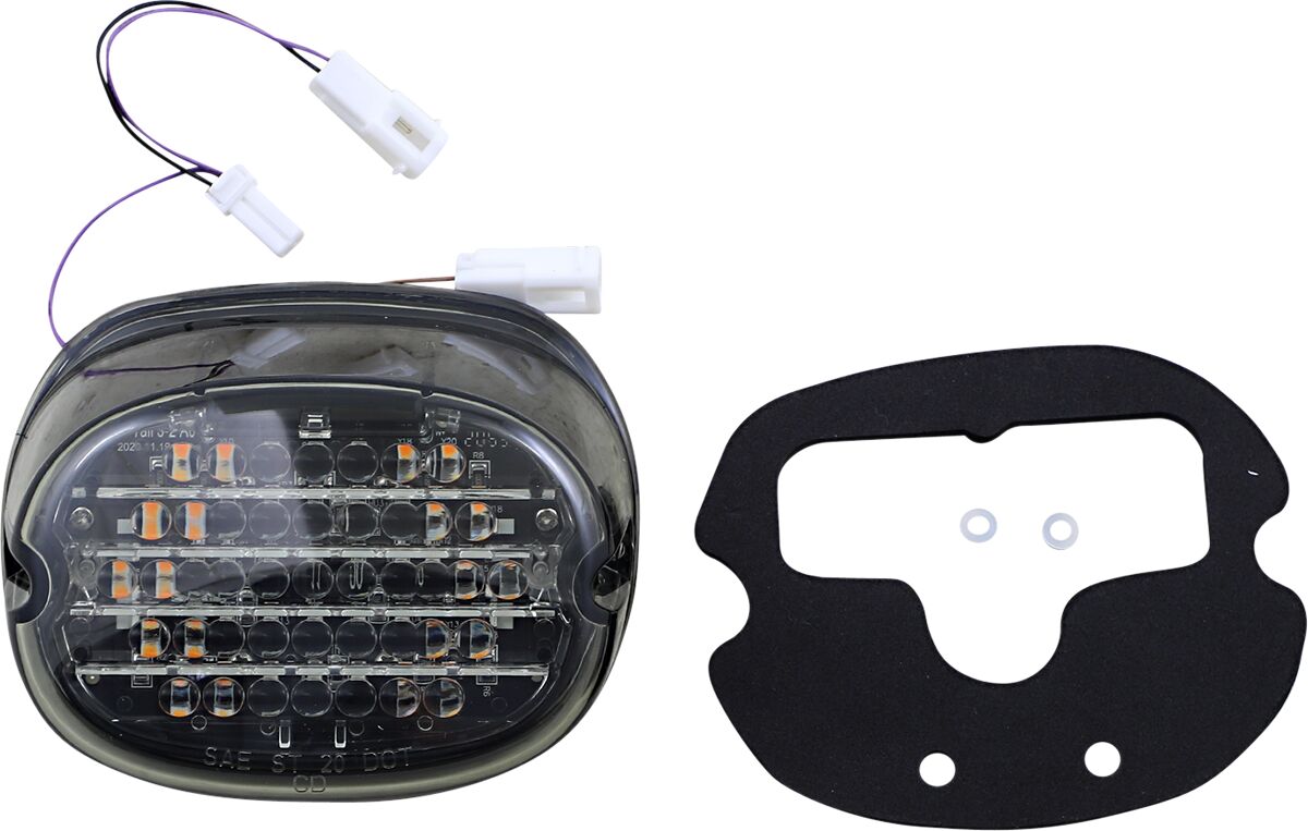CUSTOM DYNAMICS Low Profile Feu(x) arrière à LED with Integrated Auxiliary Clignotant(s)