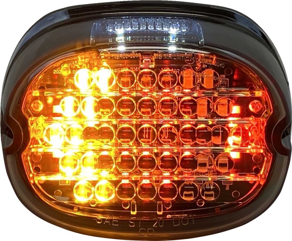 CUSTOM DYNAMICS Low Profile Feu(x) arrière à LED with Integrated Auxiliary Clignotant(s)