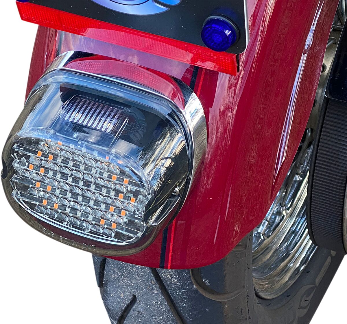 CUSTOM DYNAMICS Low Profile Feu(x) arrière à LED with Integrated Auxiliary Clignotant(s)