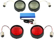 CUSTOM DYNAMICS Complete Front & Rear Clignotant(s) Conversion Kit with Bullet Encadrement(s) Optique(s)