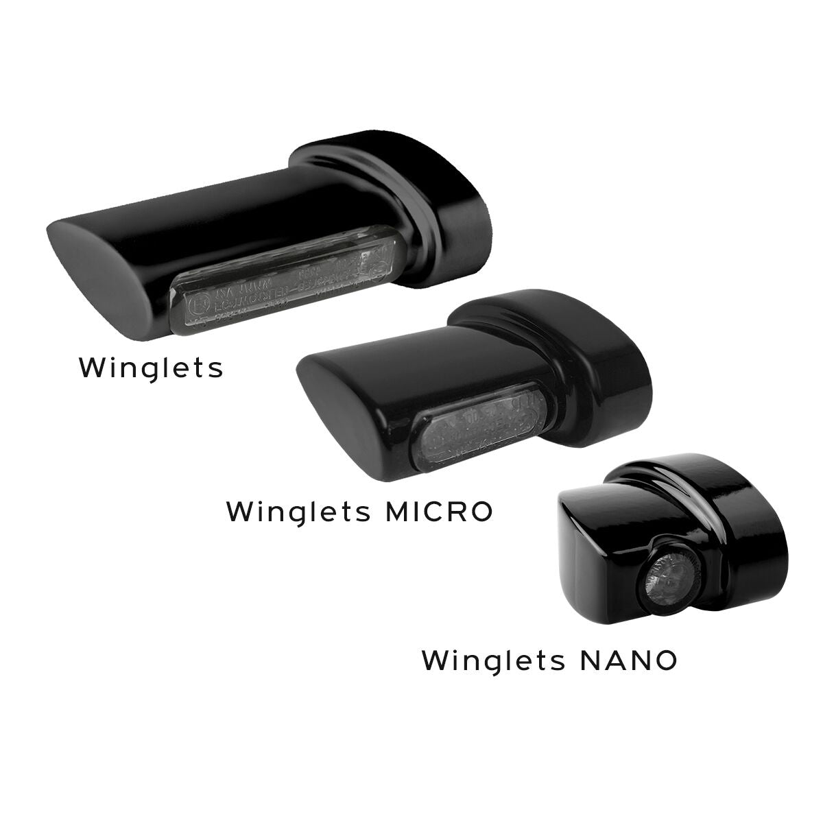 HEINZ BIKES Clignotants Winglet série NANO