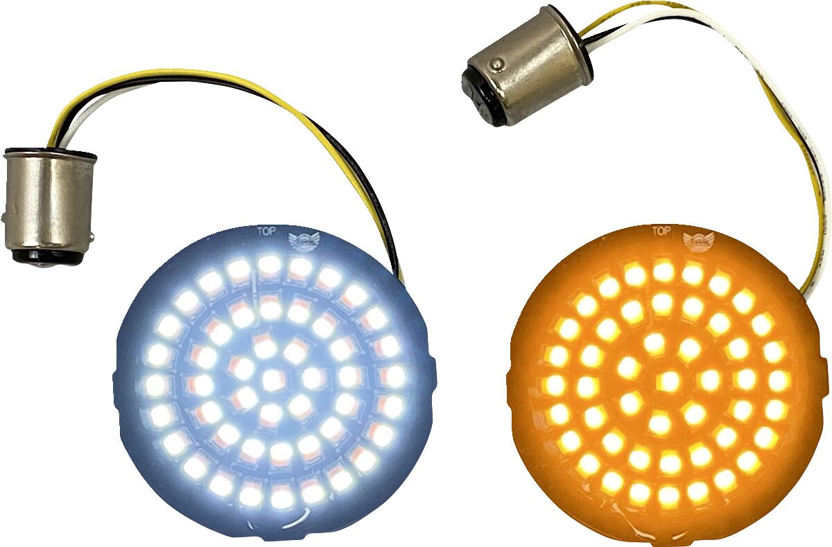 CUSTOM DYNAMICS Genesis 4 Amber/White LED Clignotant(s) Inserts