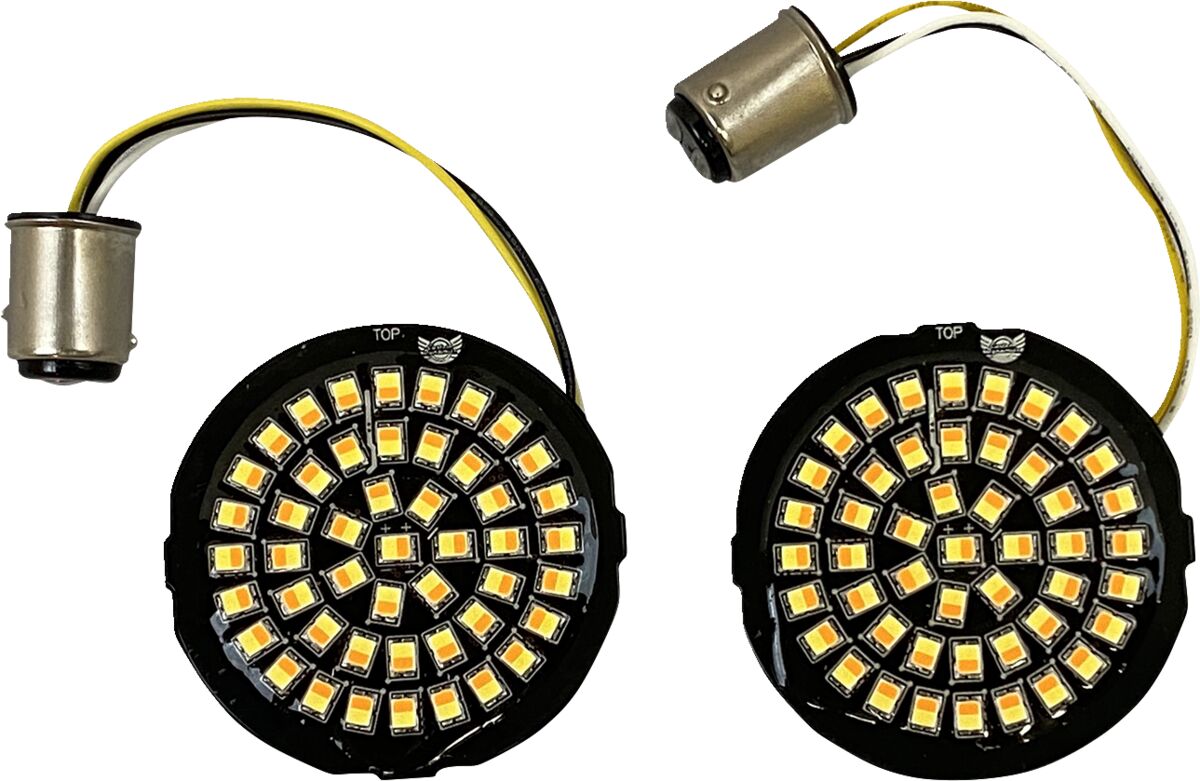 CUSTOM DYNAMICS Genesis 4 Amber/White LED Clignotant(s) Inserts