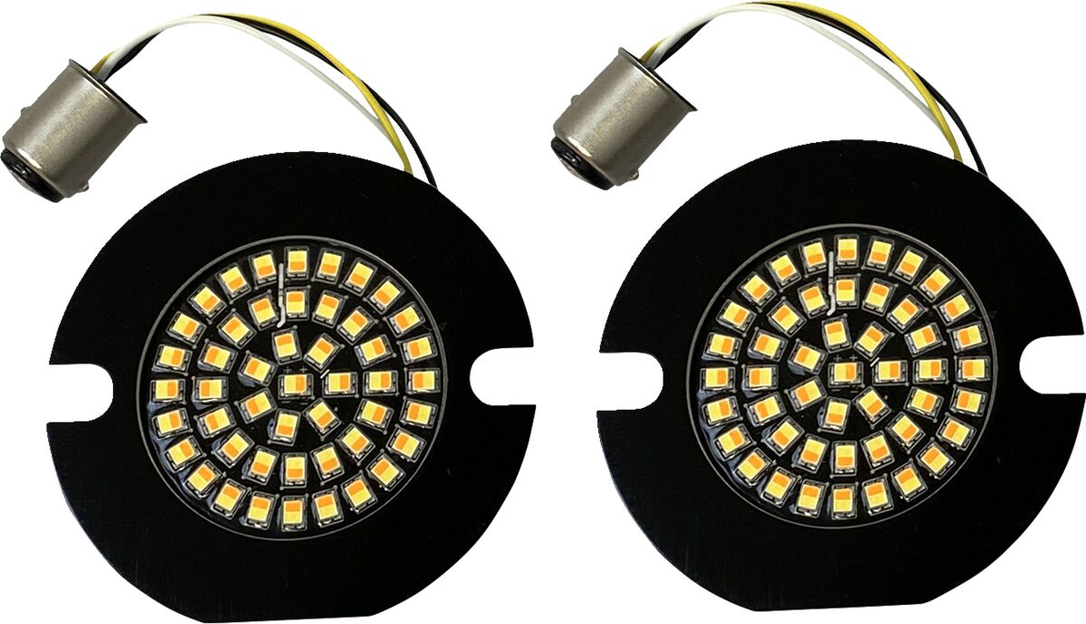 CUSTOM DYNAMICS Genesis 4 Amber/White LED Clignotant(s) Inserts