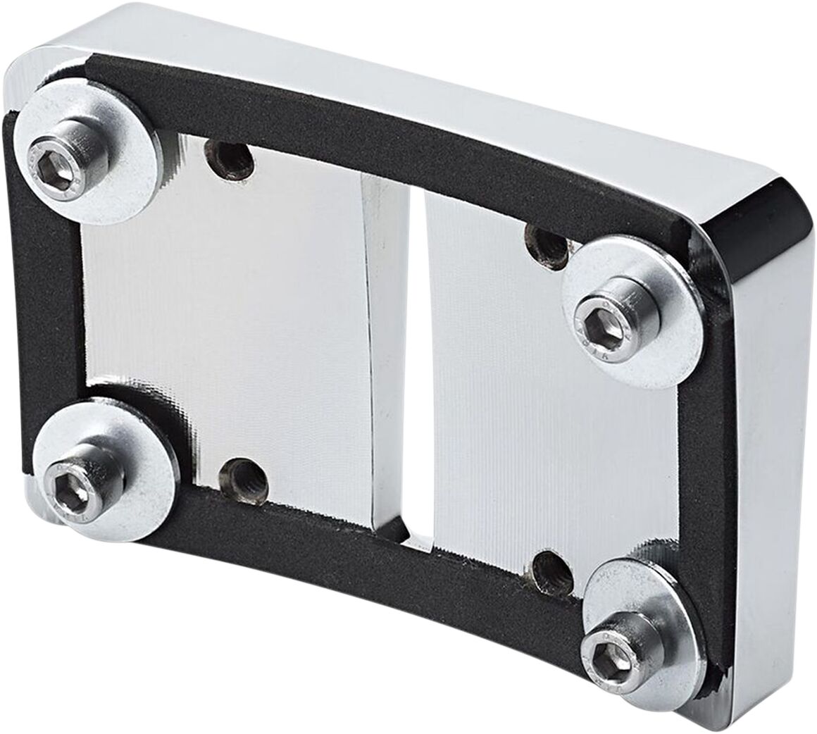 HEINZ BIKES Support pour plaque d'immatriculation - H-D 99-17 - Chrome