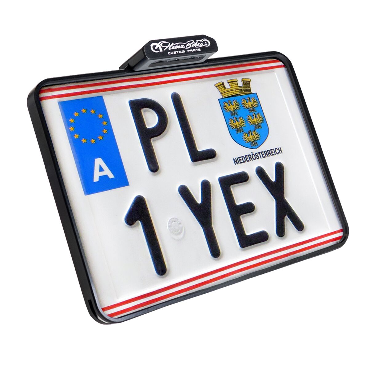 HEINZ BIKES Support pour plaque d’immatriculation latéral