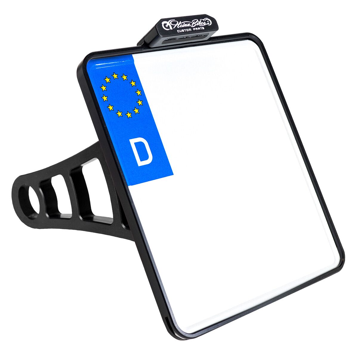 HEINZ BIKES Supports latéraux de plaque d'immatriculation - avec axe de 3/4"
