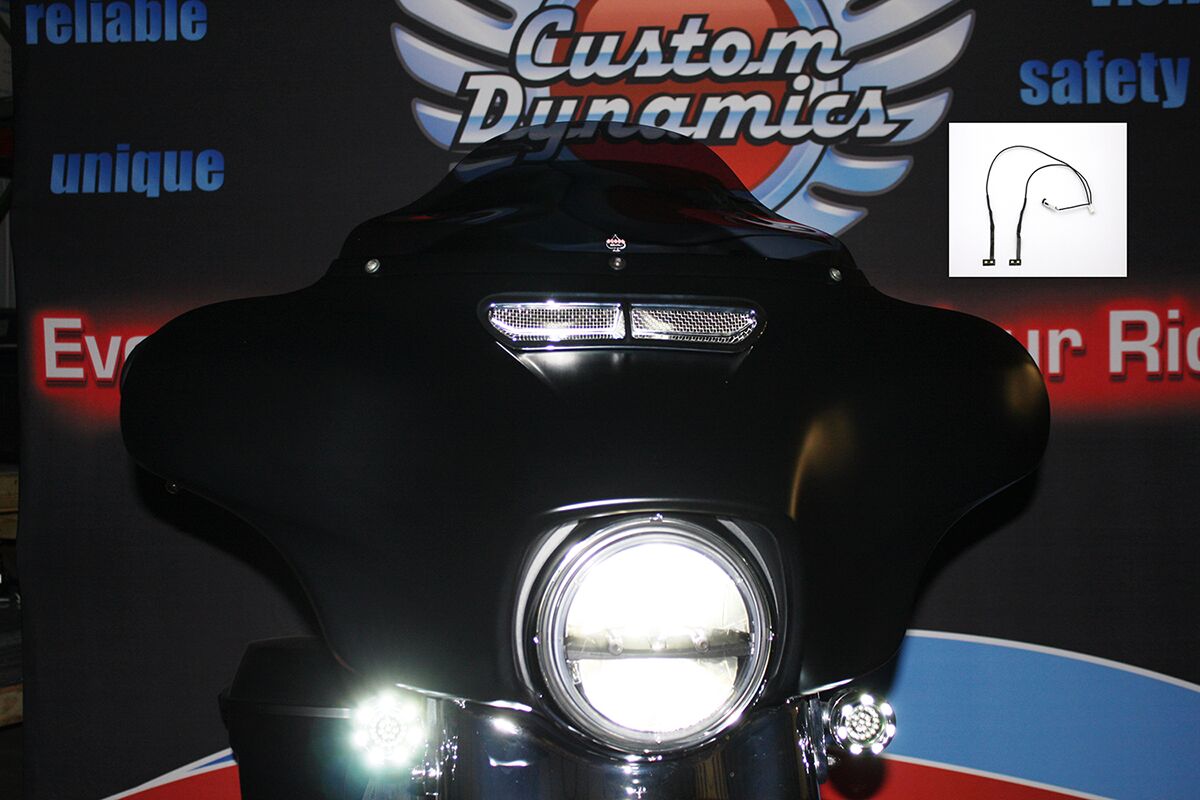 CUSTOM DYNAMICS Windshield Vent Trim Light Kit