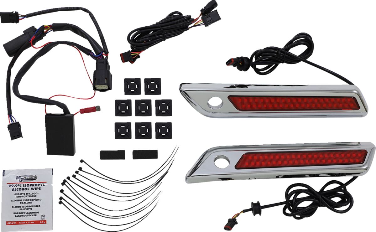CUSTOM DYNAMICS Saddlebag Latch Dual Color Accent Lights