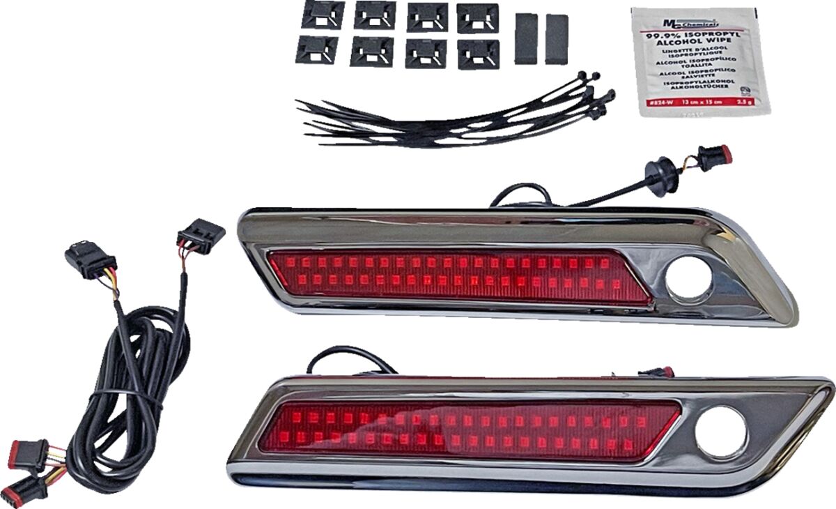 CUSTOM DYNAMICS Saddlebag Latch Dual Color Accent Lights