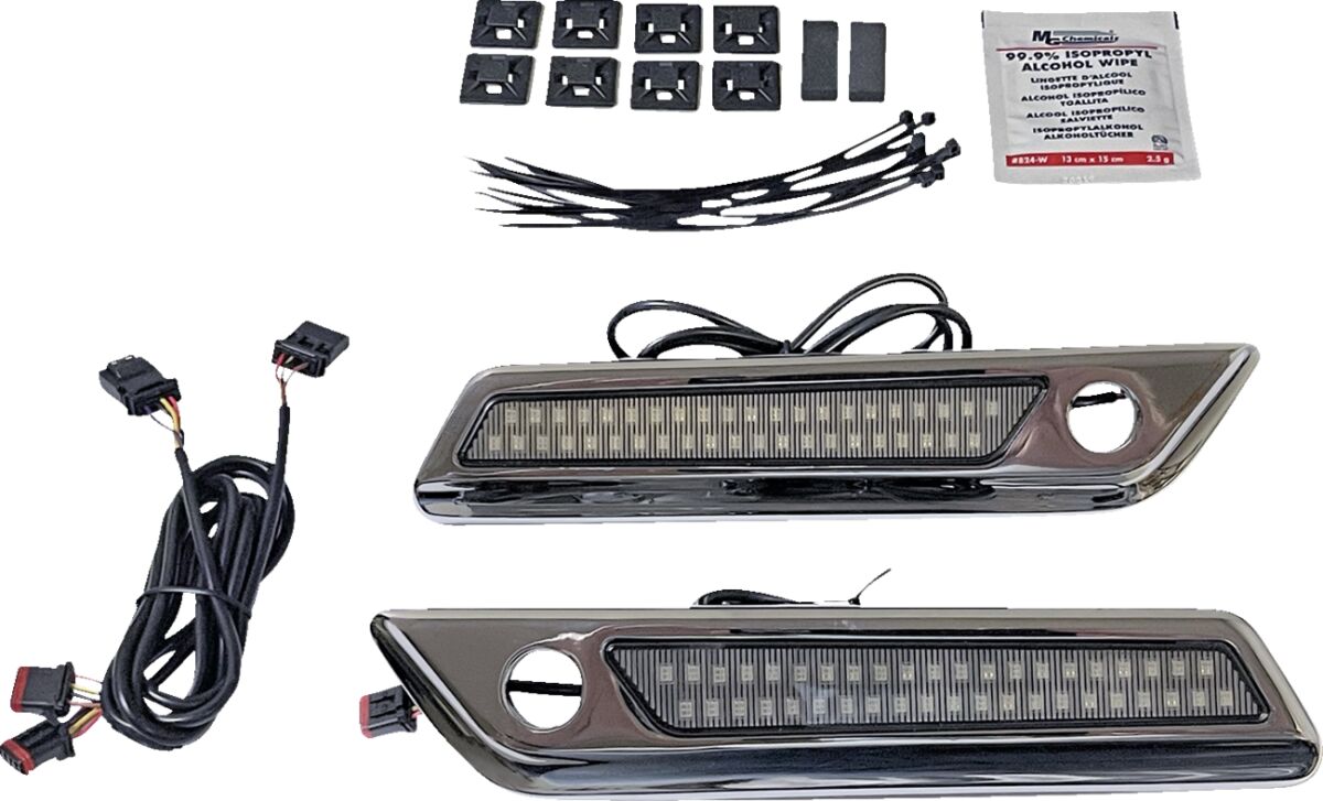 CUSTOM DYNAMICS Saddlebag Latch Dual Color Accent Lights
