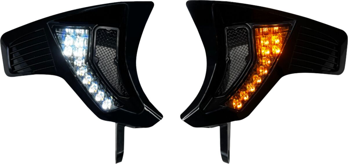 CUSTOM DYNAMICS Shark Demon Integrated Front Clignotant(s) Vents